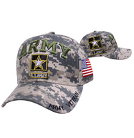 Army Veteran Hat | Embroidered Baseball Hat US Army on Digital Camo Licensed