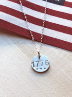 1776 Pendant Necklace - Silver