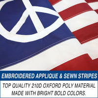 Peace Symbol American Flag